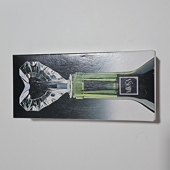 NIB MIKASA VENUS LEAD NEW CRYSTAL WINE VINTAGE BOTTLE STOPPER - Picture 2 of 6